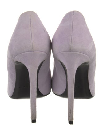 Saint Laurent Suede Printed Pumps