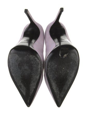 Saint Laurent Suede Printed Pumps