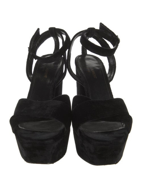 Saint Laurent Velvet Sandals