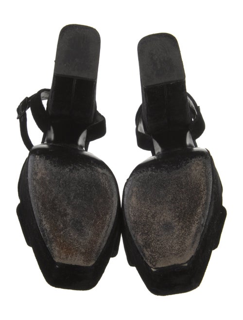 Saint Laurent Velvet Sandals