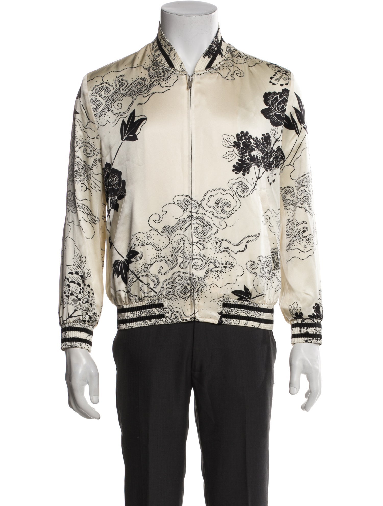 Saint Laurent 2021 Silk Bomber Jacket w/ Tags