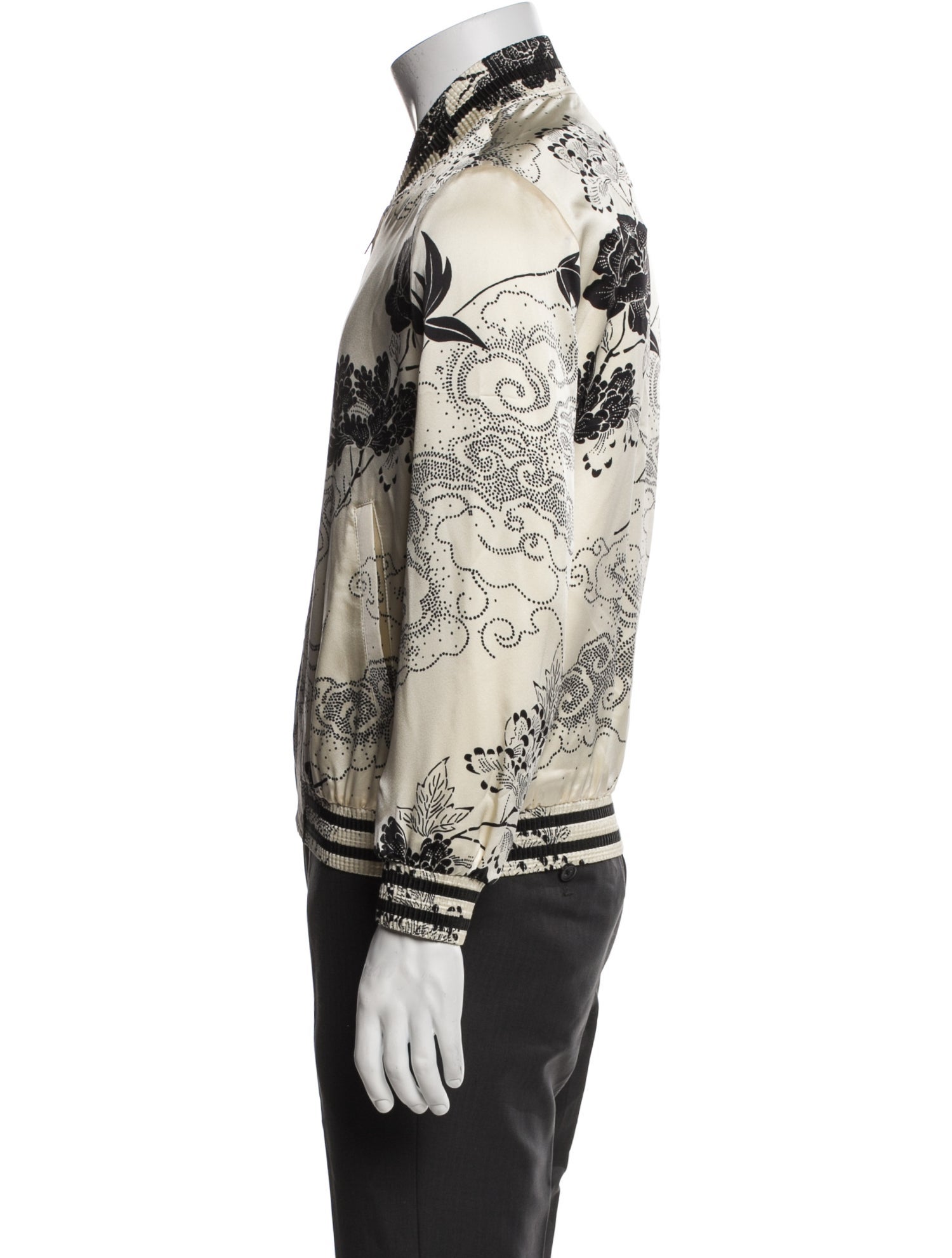 Saint Laurent 2021 Silk Bomber Jacket w/ Tags