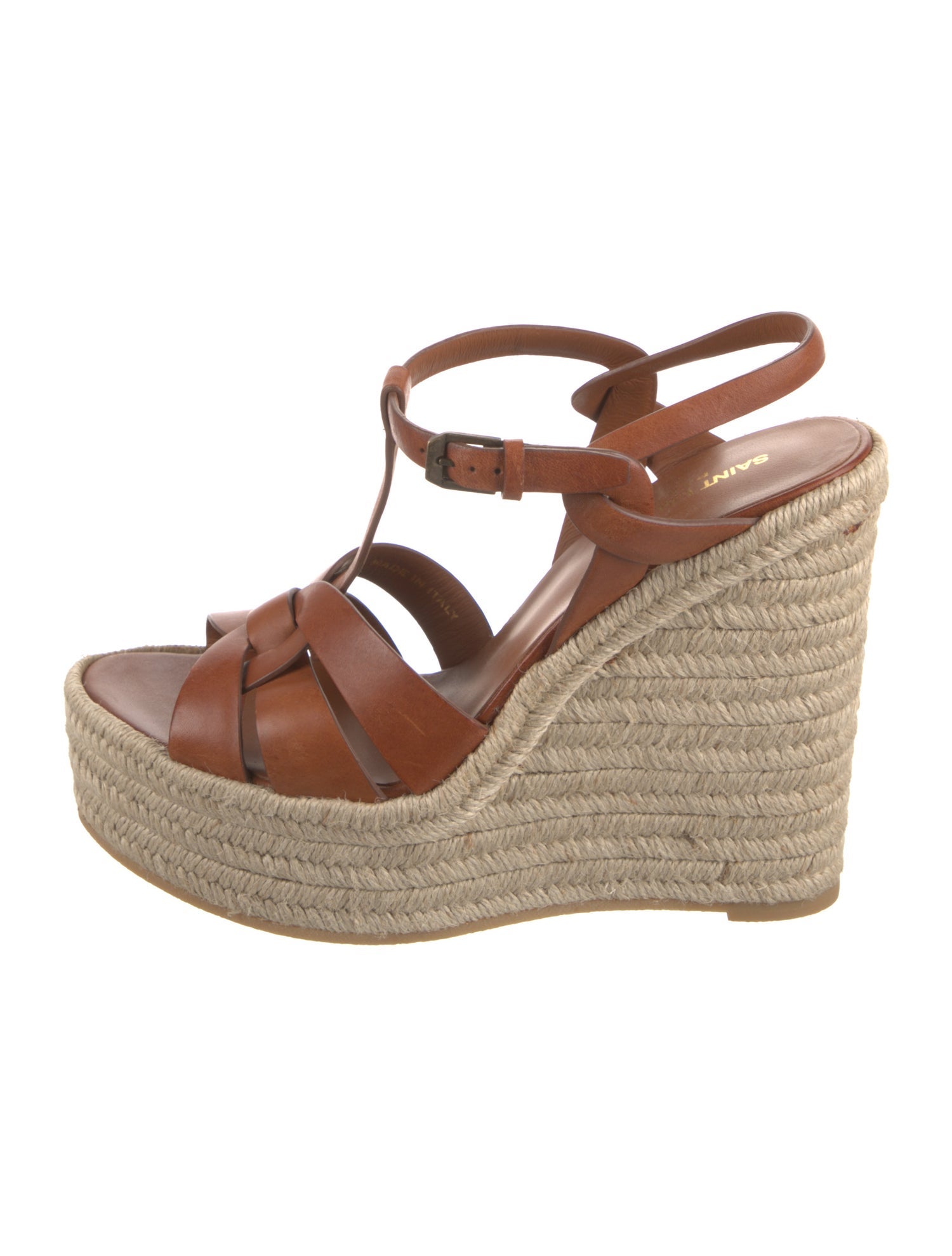 Saint Laurent Leather Espadrilles