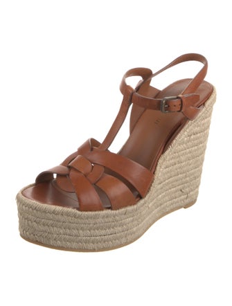 Saint Laurent Leather Espadrilles