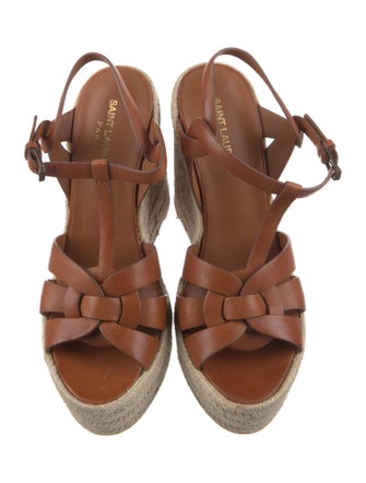 Saint Laurent Leather Espadrilles