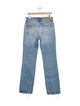 Saint Laurent Mid-Rise Straight Leg Jeans