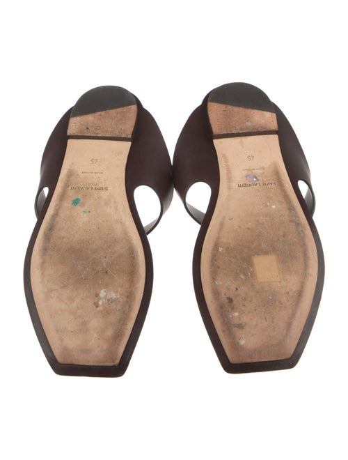 Saint Laurent Leather Slides