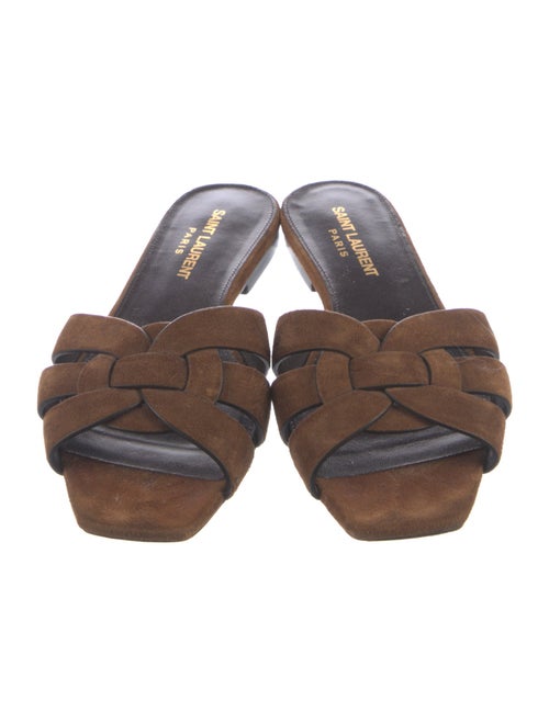 Saint Laurent Suede Slides