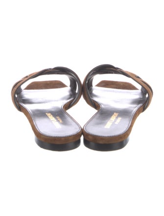 Saint Laurent Suede Slides