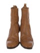 Yves Saint Laurent Rive Gauche Leather Lasercut Accents Boots