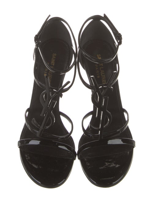 Saint Laurent Patent Leather T-Strap Pumps