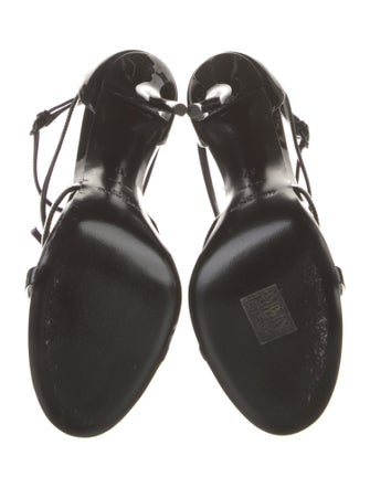 Saint Laurent Patent Leather T-Strap Pumps