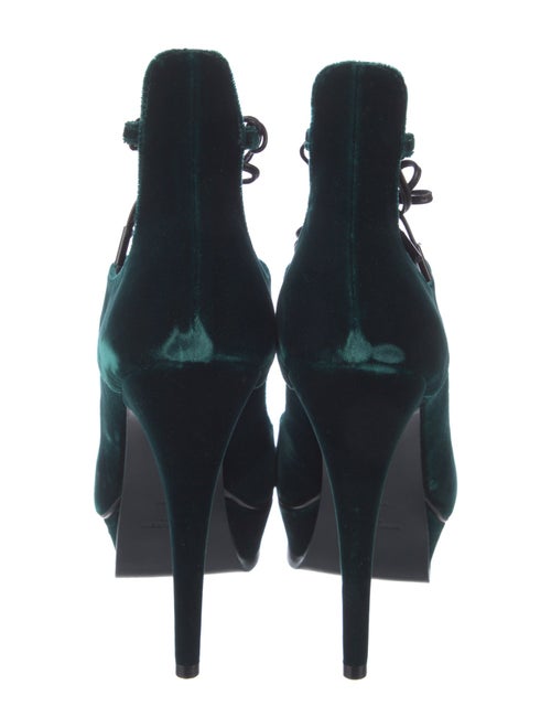 Saint Laurent Velvet T-Strap Pumps