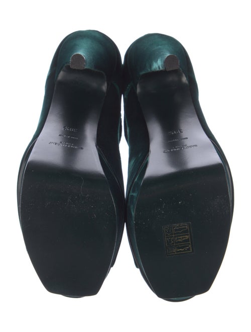 Saint Laurent Velvet T-Strap Pumps