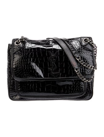 Saint Laurent Embossed Leather Niki