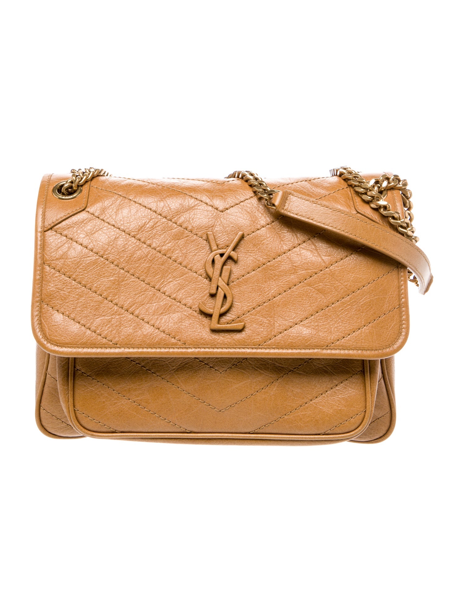 Saint Laurent Chevron Niki Medium w/ Tags