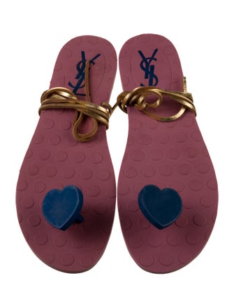Saint Laurent Rubber Sandals