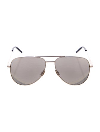Saint Laurent Classic 11 Folk Aviator Sunglasses