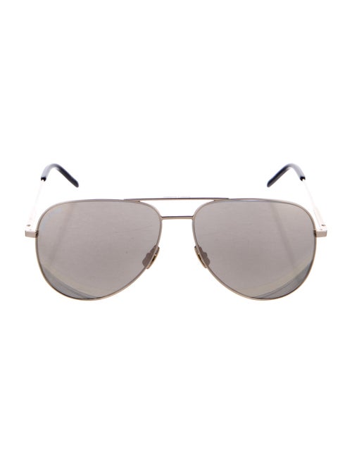Saint Laurent Classic 11 Folk Aviator Sunglasses