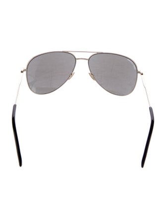 Saint Laurent Classic 11 Folk Aviator Sunglasses