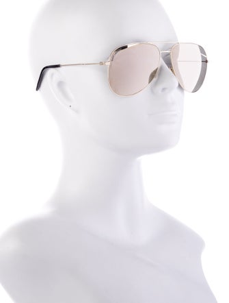 Saint Laurent Classic 11 Folk Aviator Sunglasses