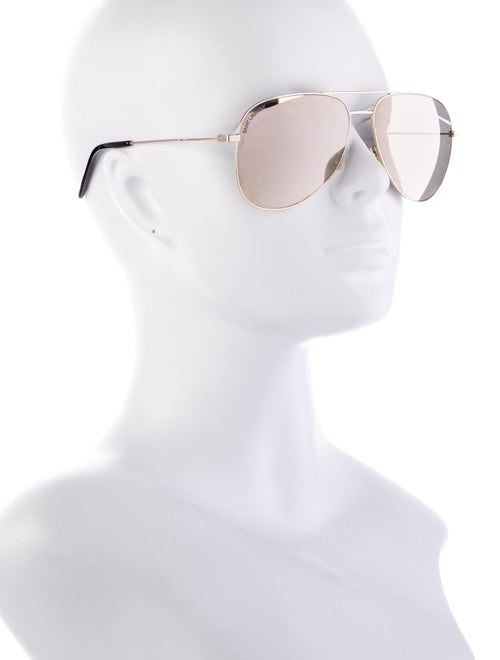 Saint Laurent Classic 11 Folk Aviator Sunglasses