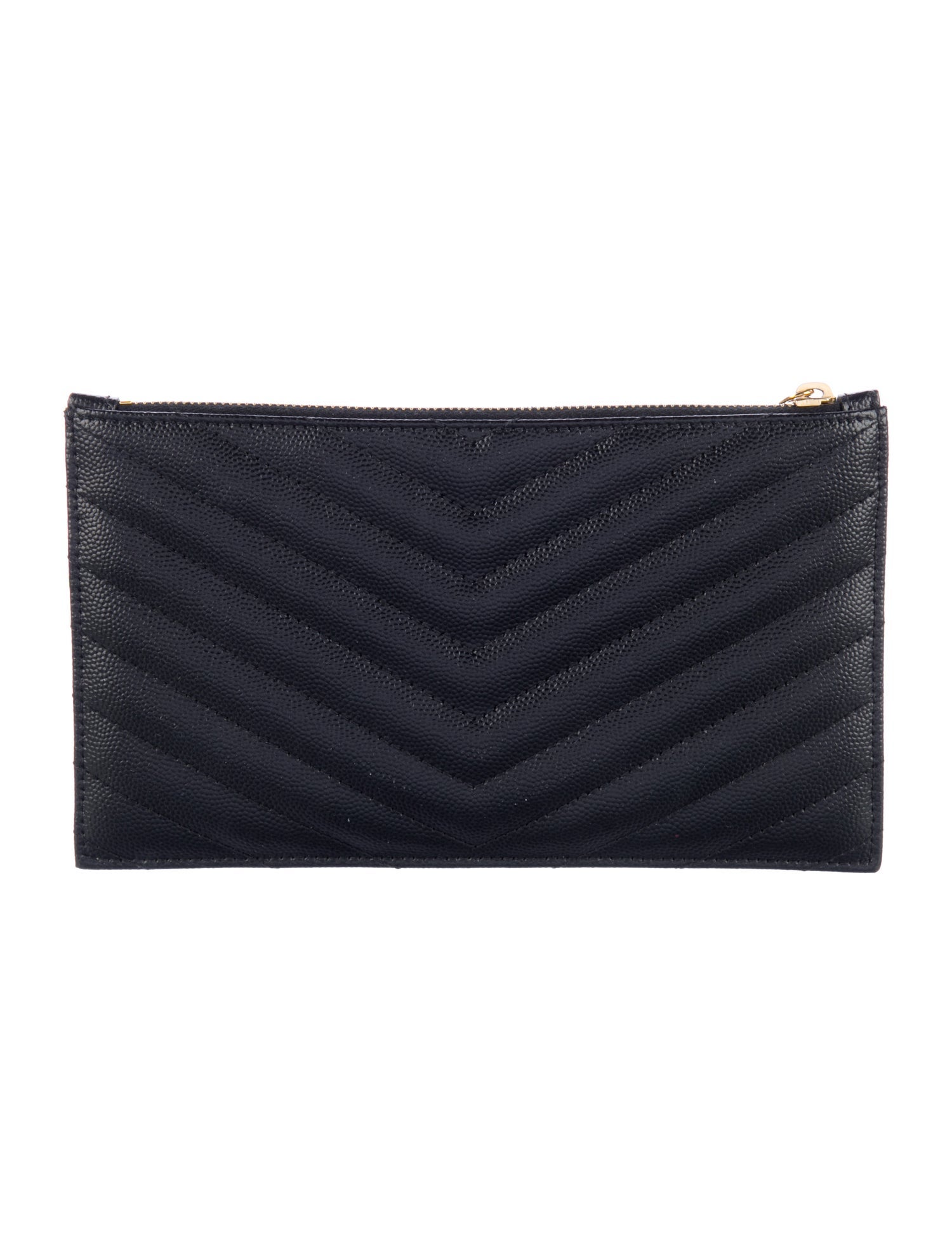 Saint Laurent 2021 Monogramme Grain de Poudre Bill Pouch Wallet