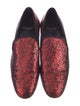 Saint Laurent Glitter Animal Print Loafers