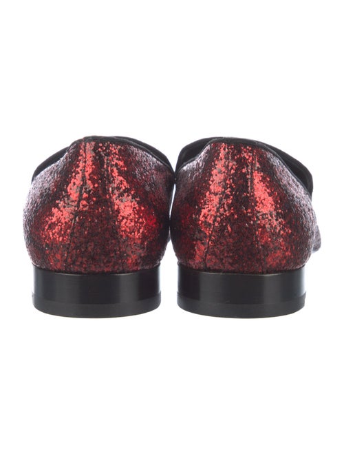 Saint Laurent Glitter Animal Print Loafers
