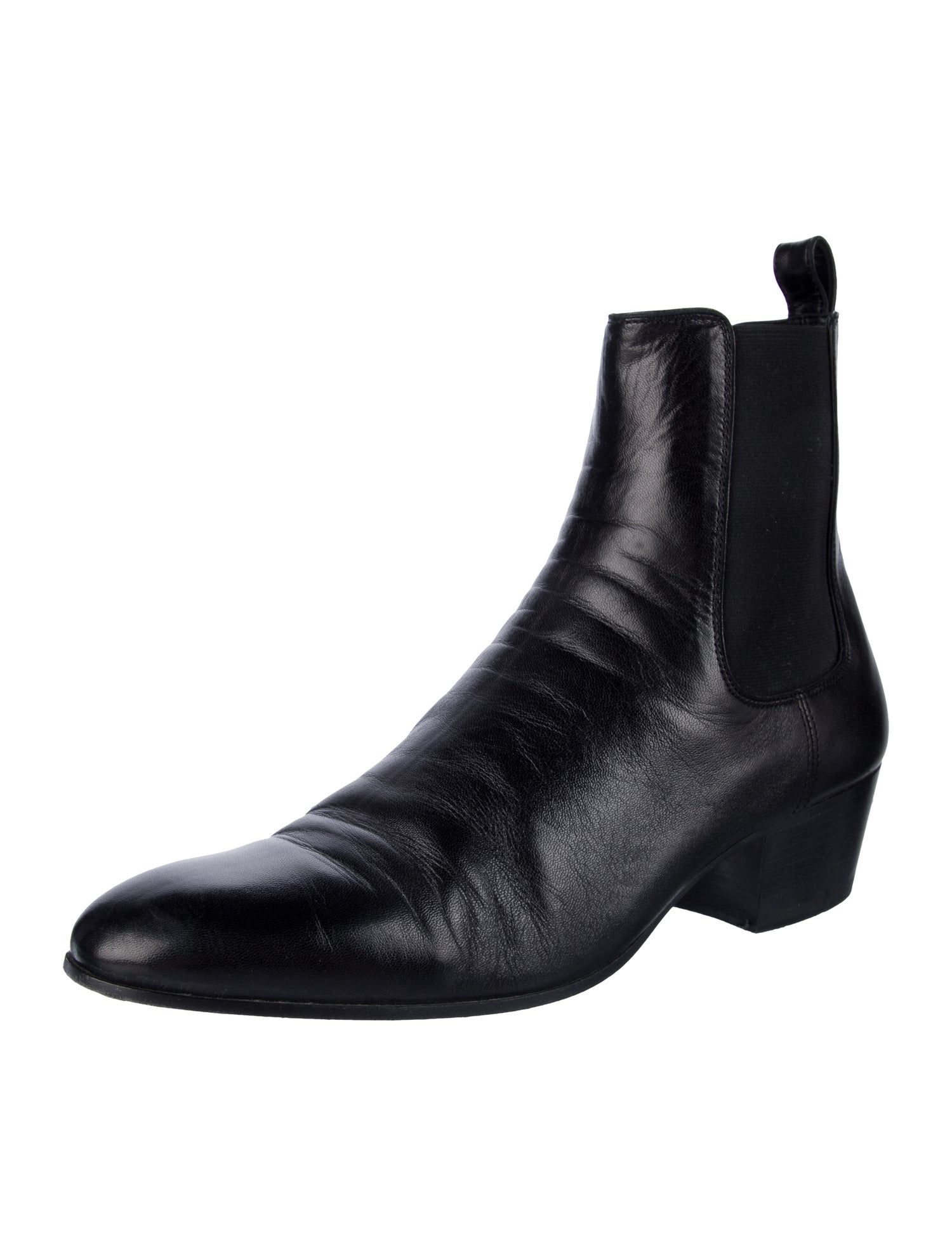 Saint Laurent Leather Chelsea Boots