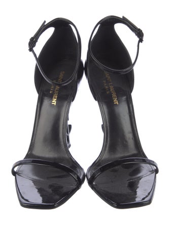 Saint Laurent Patent Leather Sandals