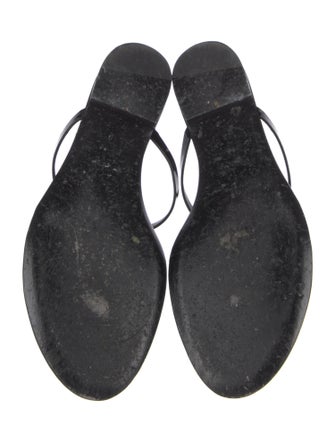 Saint Laurent Patent Leather Flip Flops