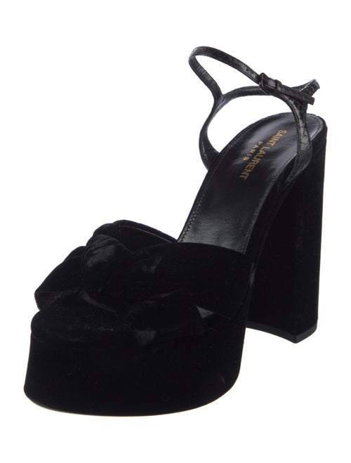 Saint Laurent Velvet Sandals