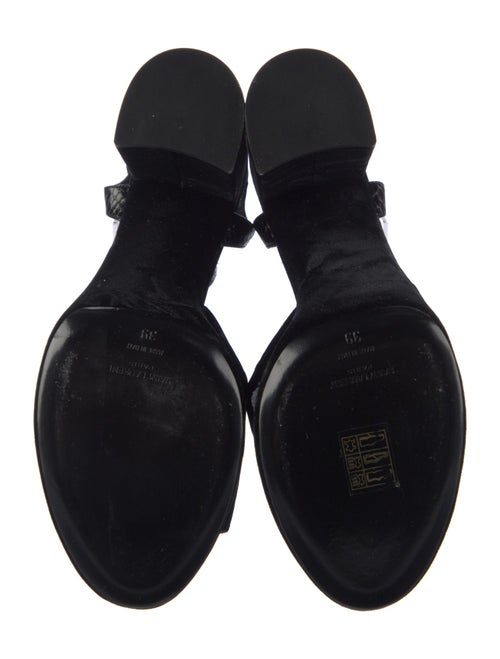 Saint Laurent Velvet Sandals