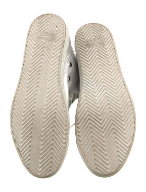 Saint Laurent Leather Distressed Accents Sneakers