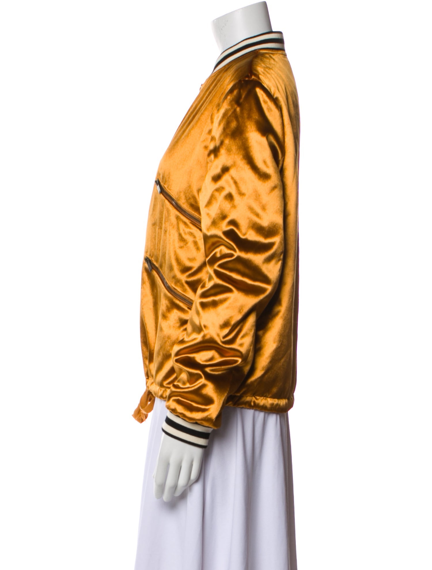 Saint Laurent 2017 Colorblock Pattern Bomber Jacket