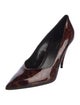 Saint Laurent Patent Leather Animal Print Pumps