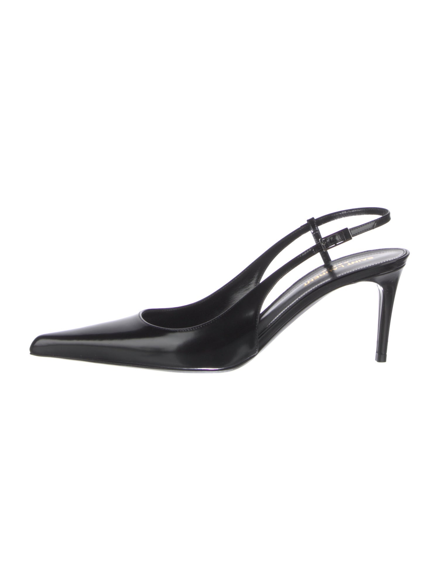 Saint Laurent Patent Leather Slingback Pumps