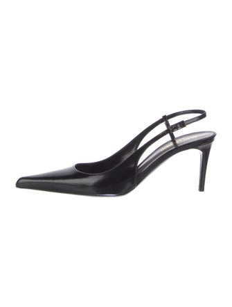 Saint Laurent Patent Leather Slingback Pumps