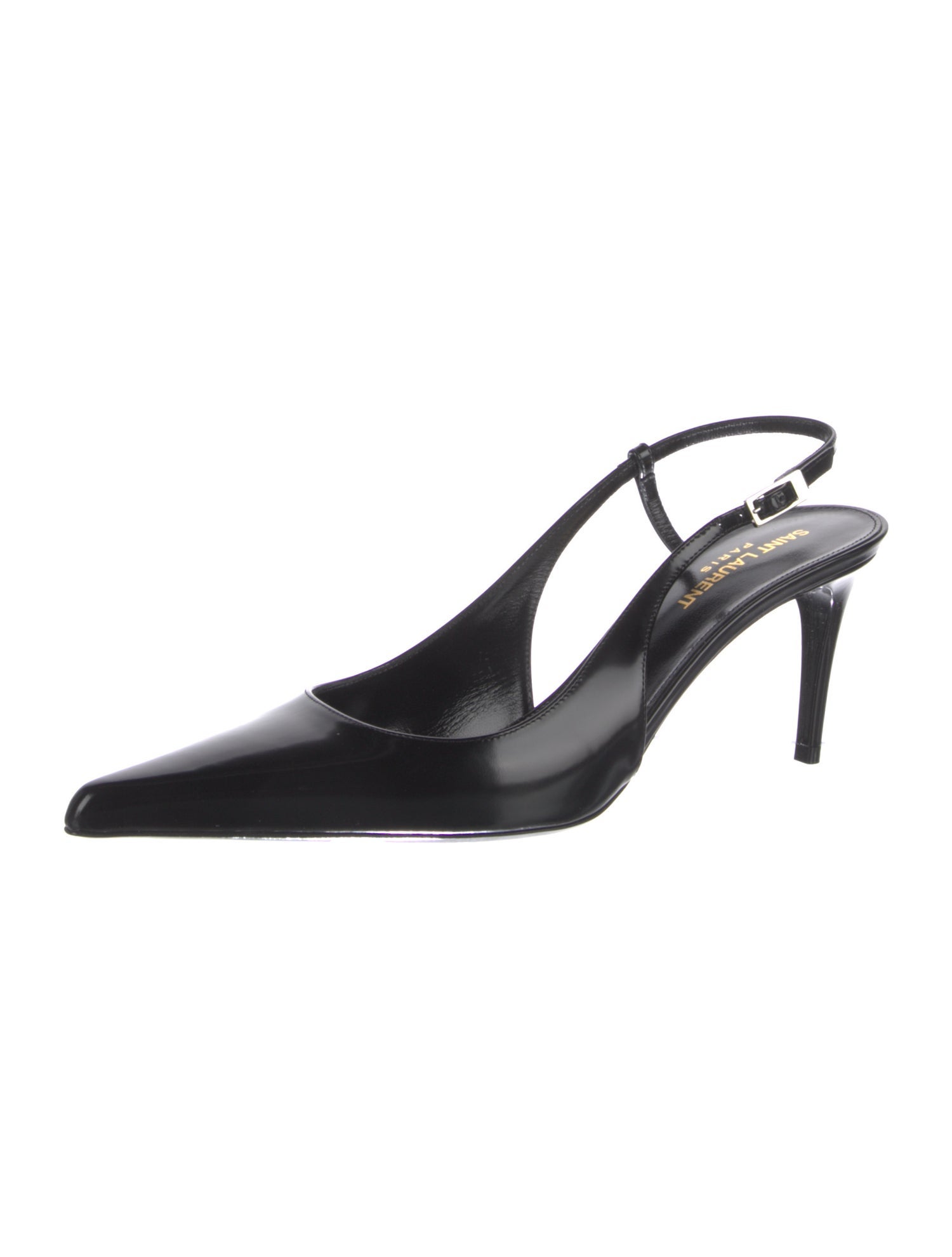 Saint Laurent Patent Leather Slingback Pumps