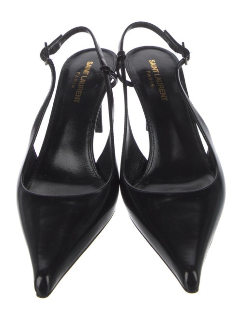 Saint Laurent Patent Leather Slingback Pumps