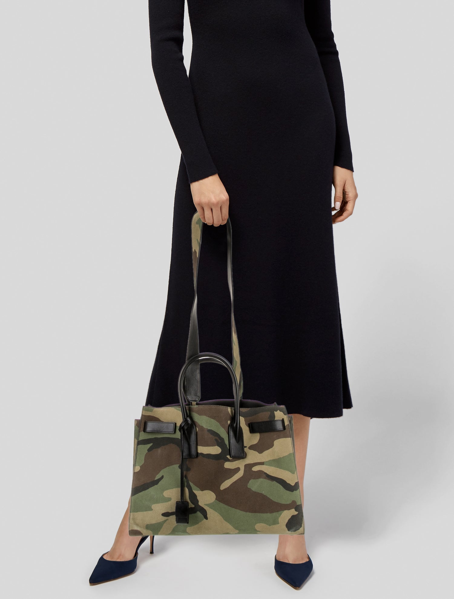 Saint Laurent Canvas Top Handle Bag