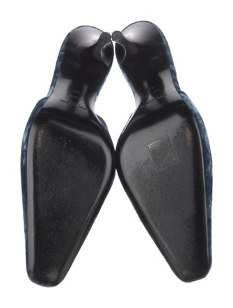 Saint Laurent Velvet Slingback Pumps