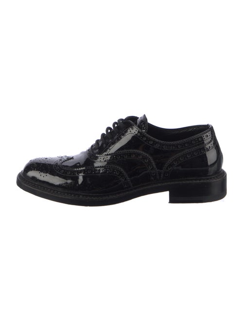 Saint Laurent Patent Leather Lasercut Accents Oxfords