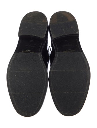 Saint Laurent Patent Leather Lasercut Accents Oxfords