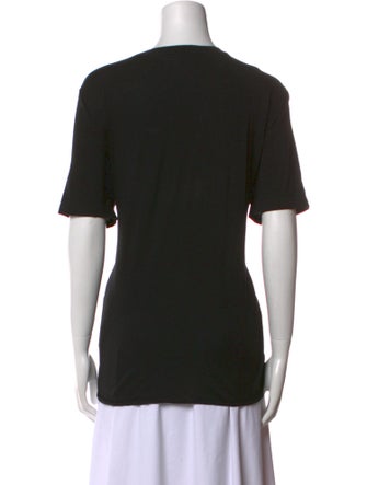 Saint Laurent Graphic Print Crew Neck T-Shirt