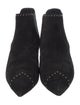 Saint Laurent Suede Studded Accents Boots