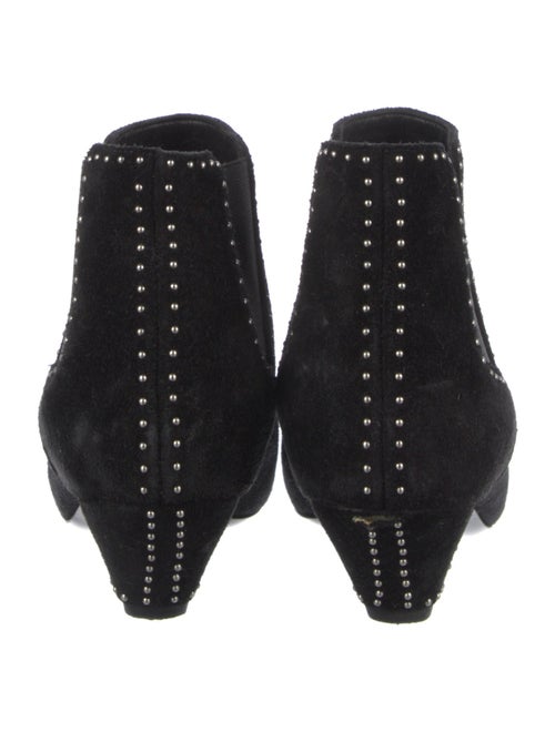 Saint Laurent Suede Studded Accents Boots