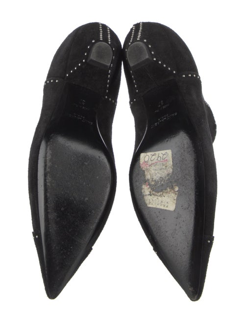Saint Laurent Suede Studded Accents Boots