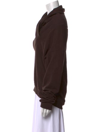 Saint Laurent Cowl Neck Long Sleeve Sweatshirt